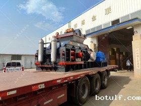 大型1208液压对辊制砂机设备发货 瓜米石制砂