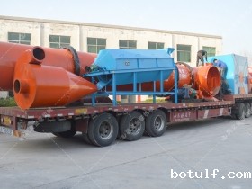 脱硫石膏烘干机发货现场