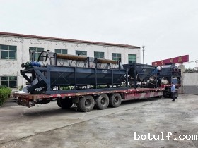 对辊破碎机,滚筒筛砂机,制砂生产线发货图片